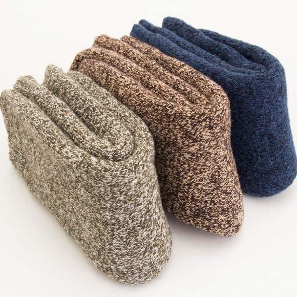 Mens Heavy Thick Wool Socks - Soft Warm Comfort Winter Crew Socks Pack of 3/5,Mu - Picture 5 of 8
